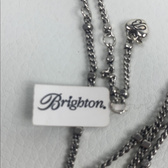 Brighton Silver Marquise Pendant Necklace New NWT - Picture 3 of 12